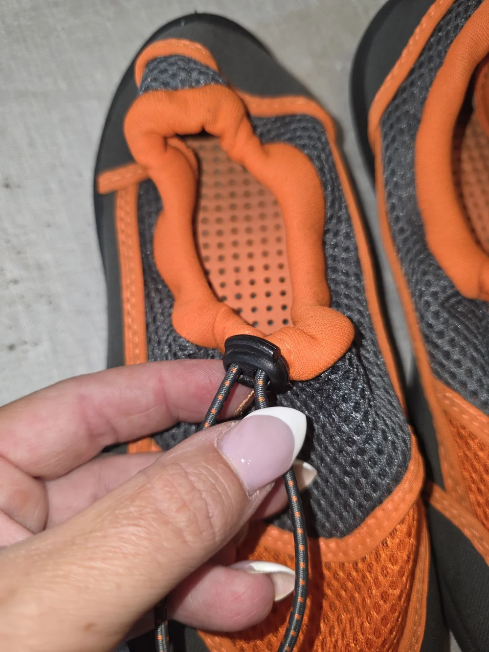 wonder nation Orange and Gray Kids Water Shoes with Toggle